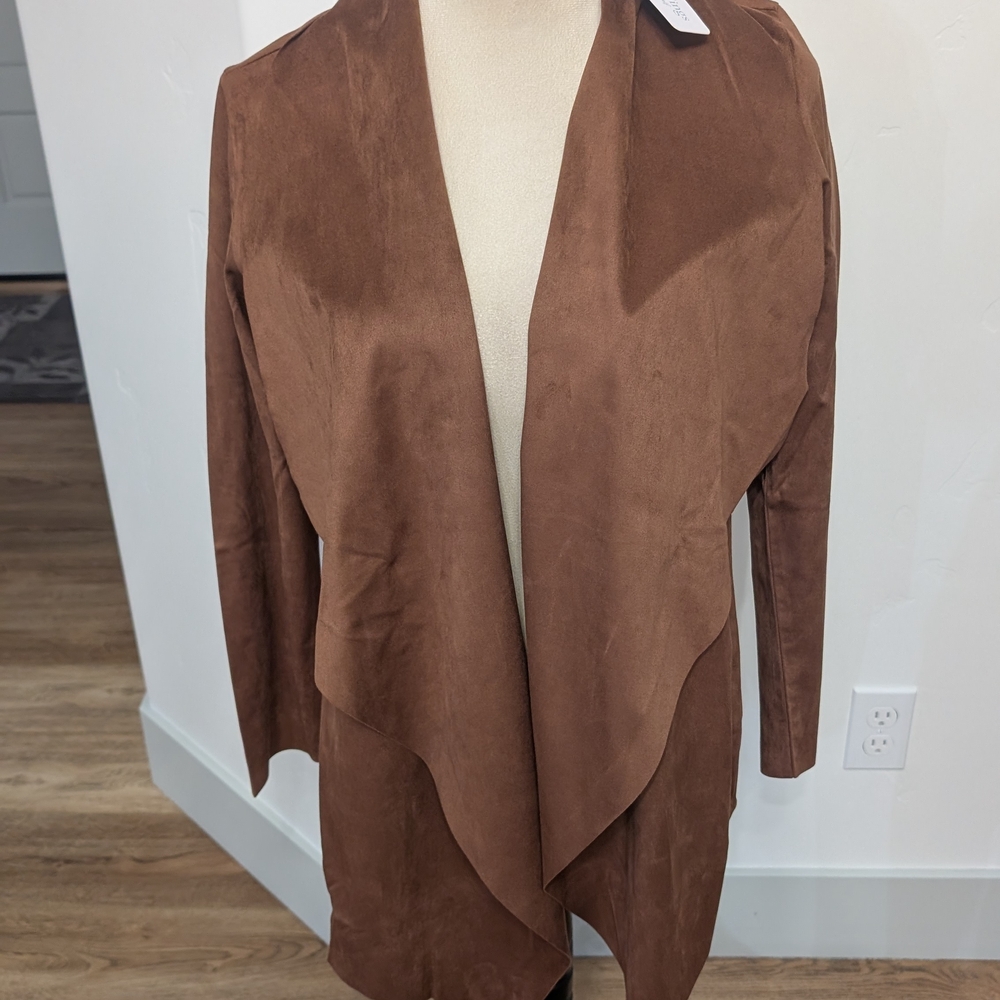 Soft Surroundings Brown Leather Jacket